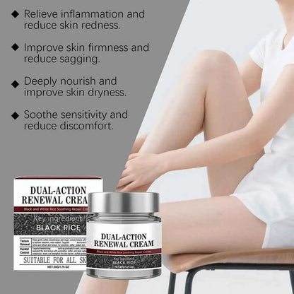 Dual Action Renewal Cream in Black and White fastdrop shop
