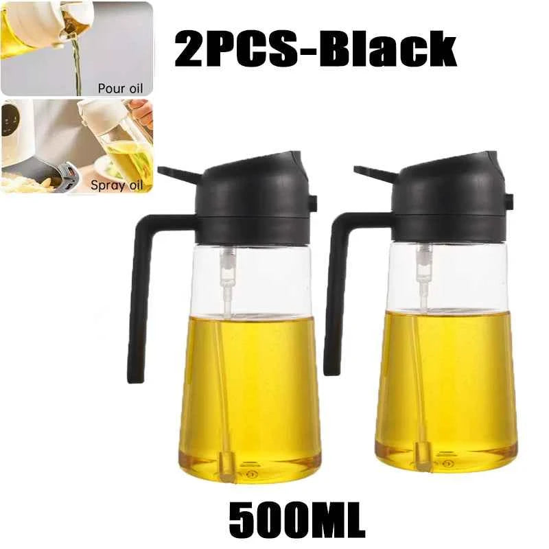 2in1 500ml Plastic kitchen oil sprayer
