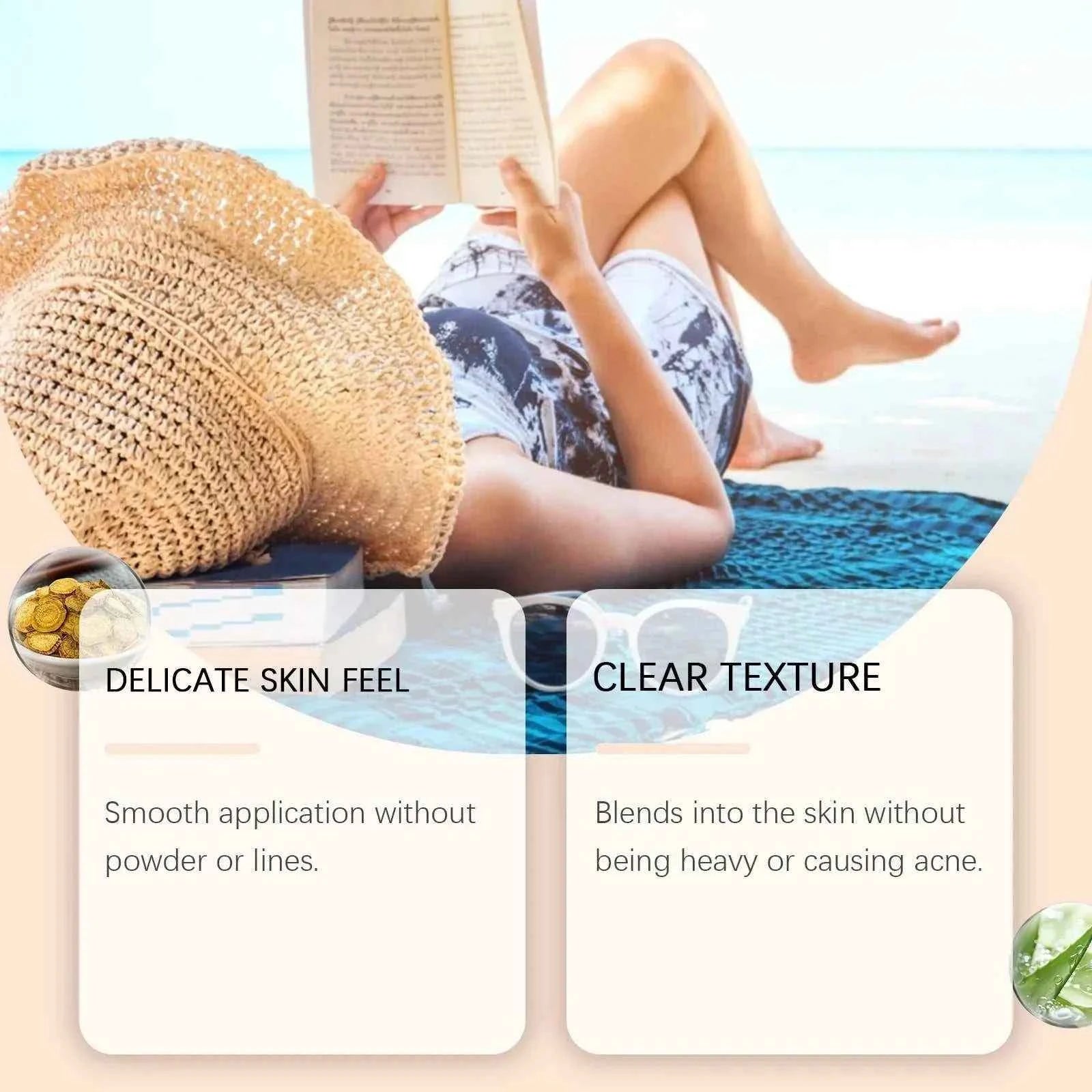 Sunscreen For Face Whole Body SPF 50+ UV Resistant Skin Protection
