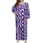 New Style Polynesian Women Long Dress Puletasi Samoan Custom