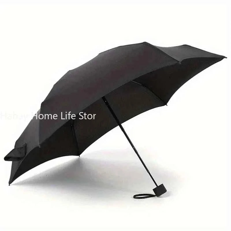 Small Folding Umbrella Rain Women Gift Men