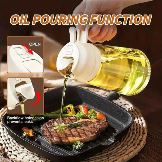 2in1 500ml Plastic kitchen oil sprayer