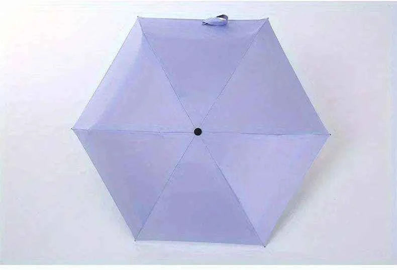 Small Folding Umbrella Rain Women Gift Men