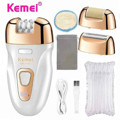 Kemei KM-7102 Hair Removal Device for Women - Effortless and Smooth Skin fastdrop shop KM-7102Without box
