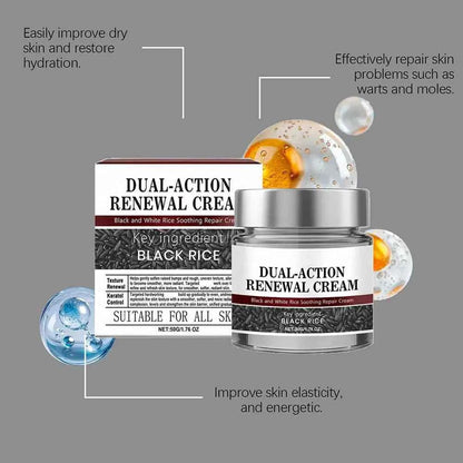 Dual Action Renewal Cream in Black and White fastdrop shop
