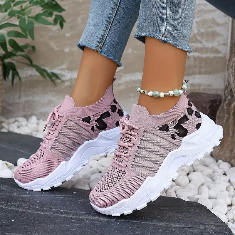 Woman shoes Leopard print sneaker - Fastdrop shop