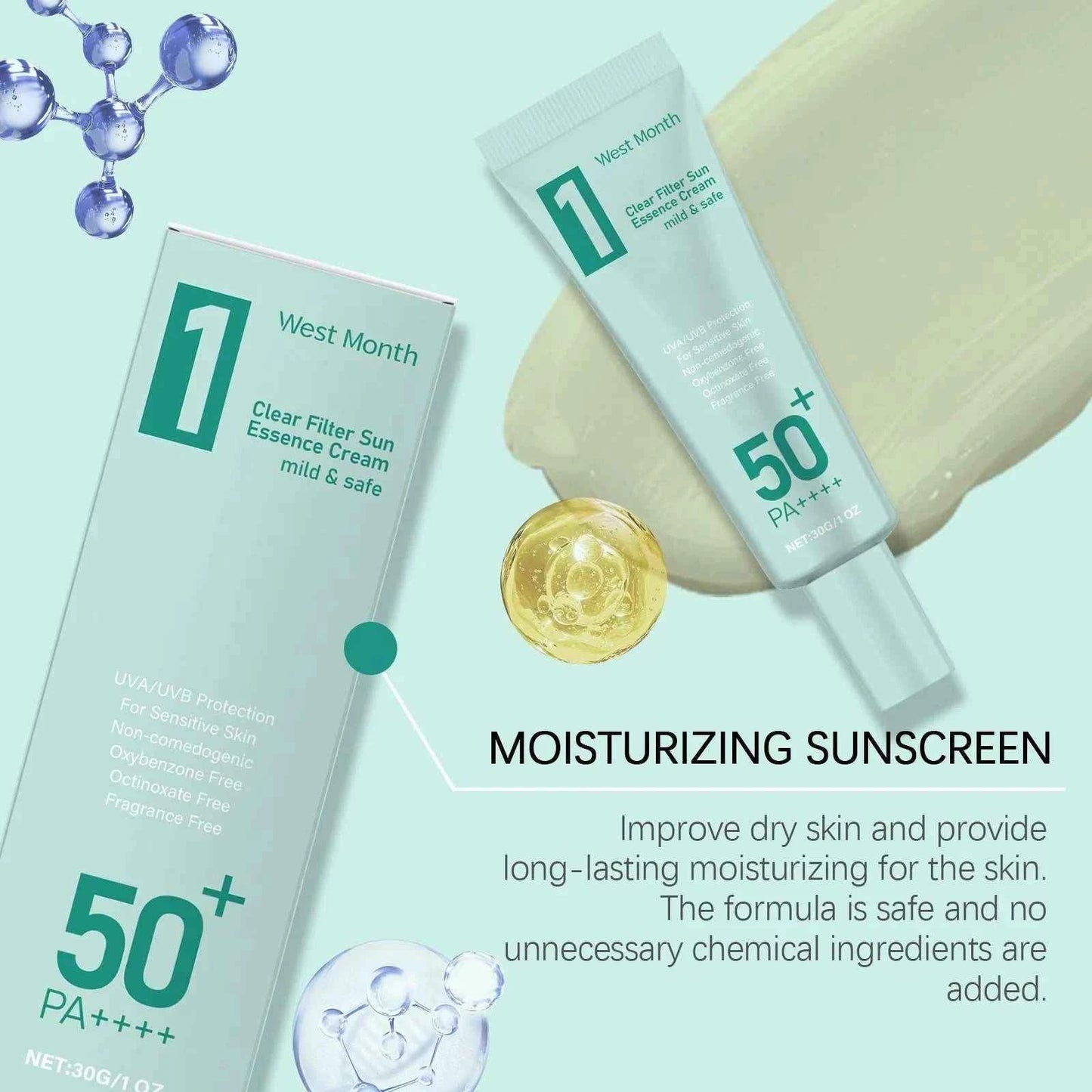 Anti Sun Cream SPF50 UV Defense Broad Spectru