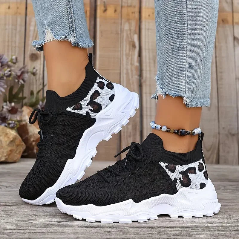 Woman shoes Leopard print sneaker - Fastdrop shop