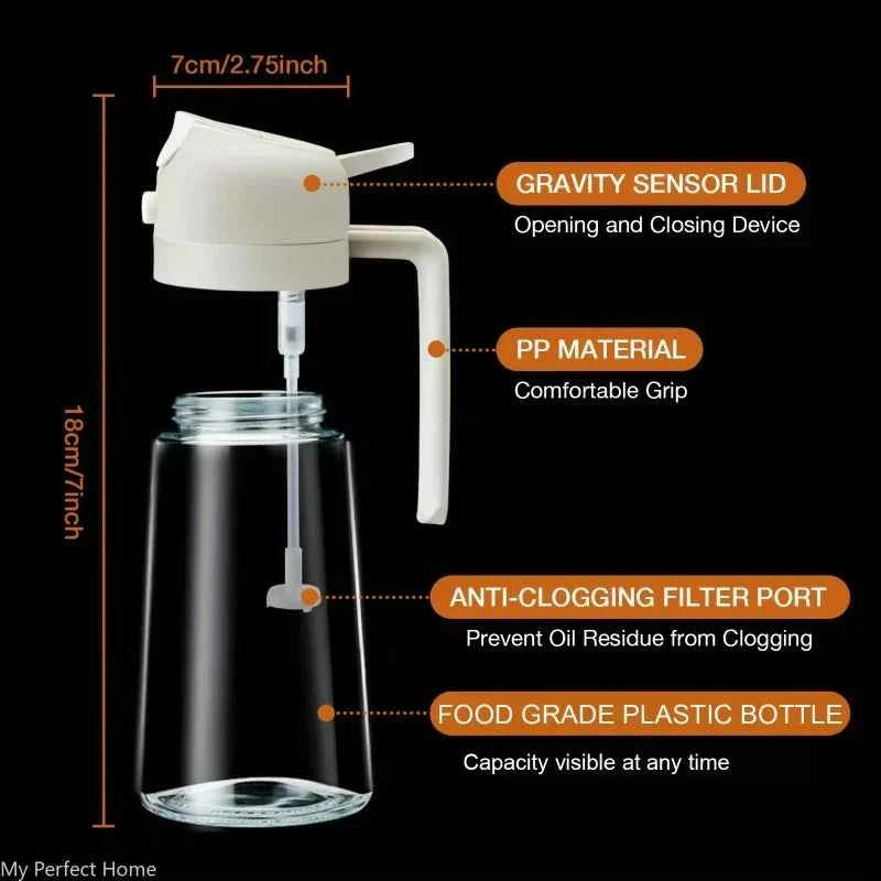 2in1 500ml Plastic kitchen oil sprayer