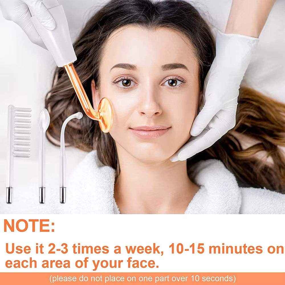 High Frequency Electrotherapy Neon Facial Skin