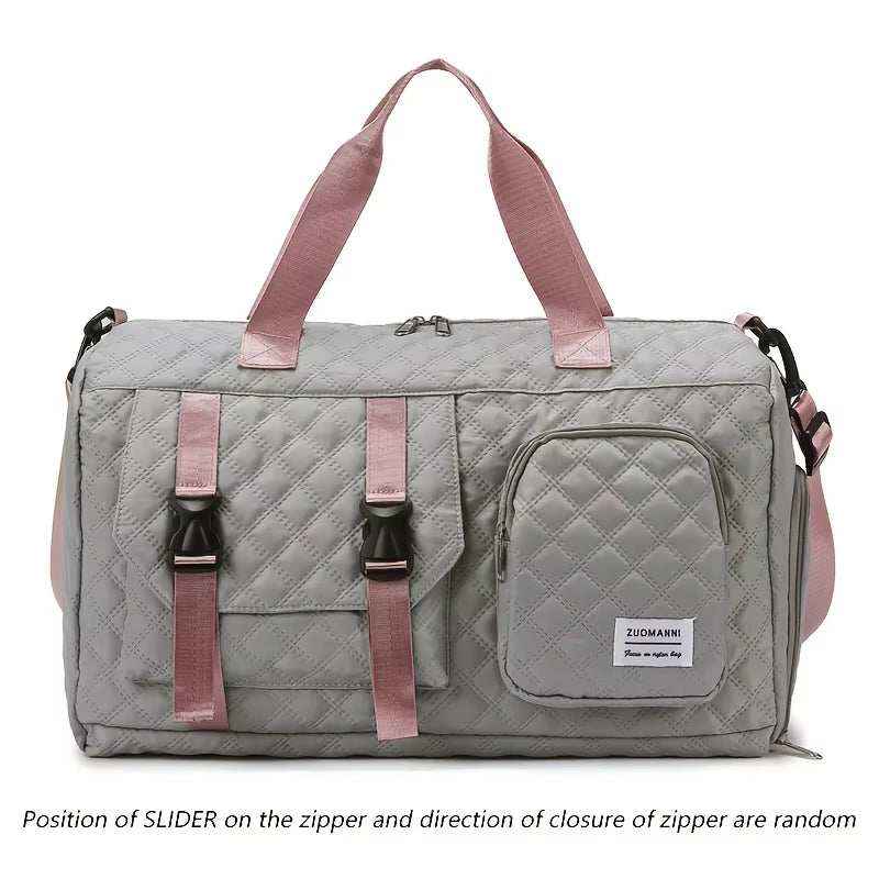 Large Capacity Durable Casual Nylon Argyle Travel
