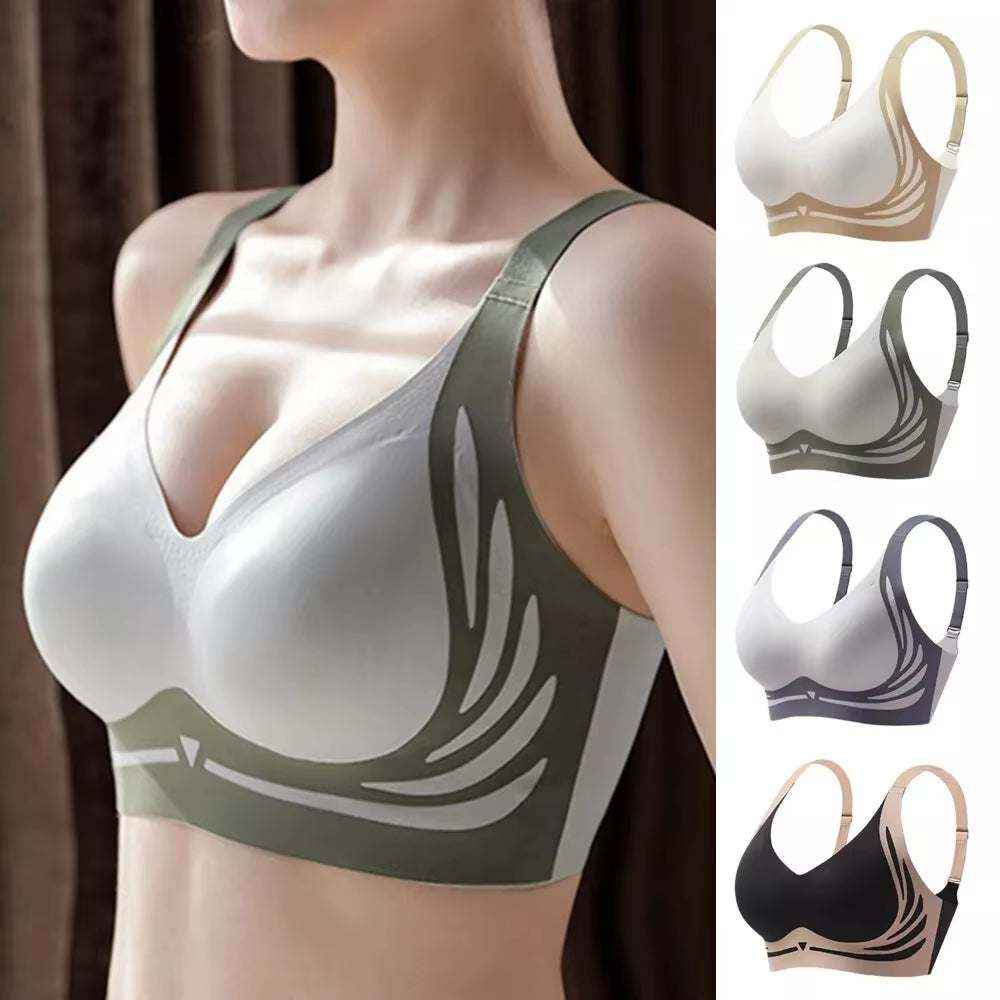 Seamless Ladies Underwear V-Neck No Steel Ring