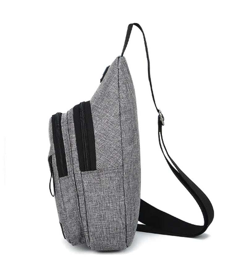 Stay stylish and organized on the go with this versatile sling bag designed for both men and women. Combining the functionality of a chest bag and the convenience of
