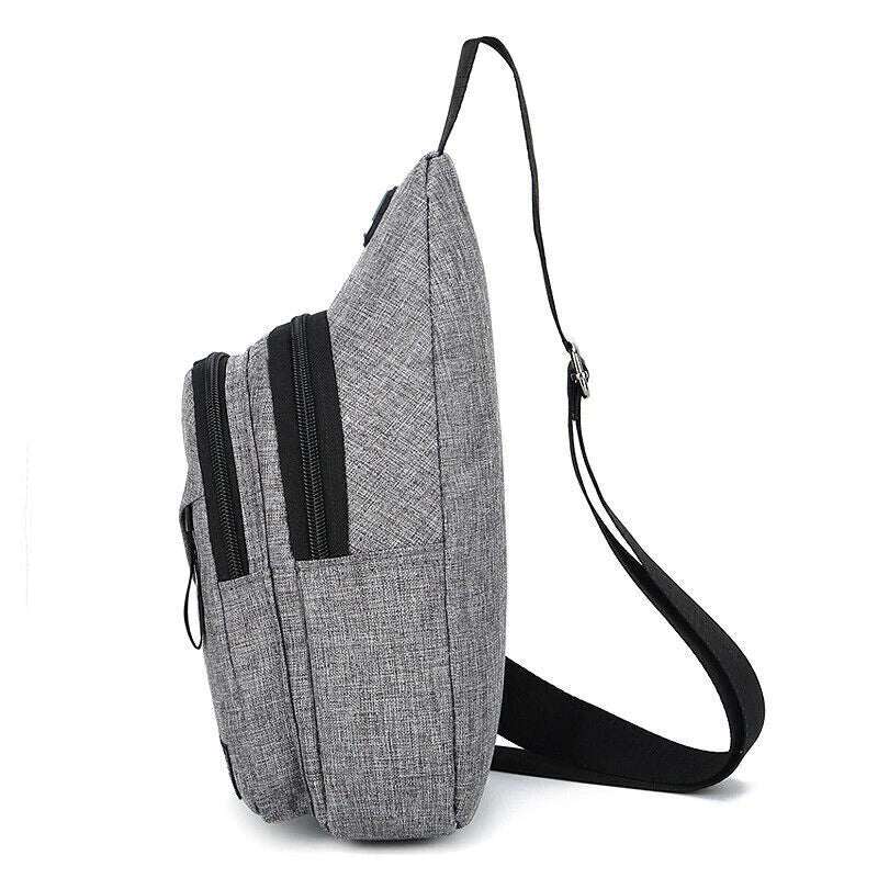 Stay stylish and organized on the go with this versatile sling bag designed for both men and women. Combining the functionality of a chest bag and the convenience of