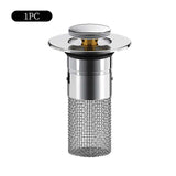 Upgrade your bathroom with this universal sink stopper, designed to provide a perfect combination of convenience, durability, and efficiency. This innovative drain p