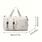Travel in style and convenience with this large capacity nylon travel bag, designed to meet all your daily and travel needs. Featuring a trendy argyle pattern, this 