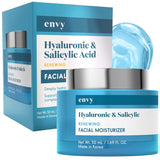 KOREAN SKINCARE EXCELLENCE: Experience the premium quality of Korean skincare with our Envy Hyaluronic &amp; Salicylic Acid Face Moisturizer Cream. Perfectly crafted