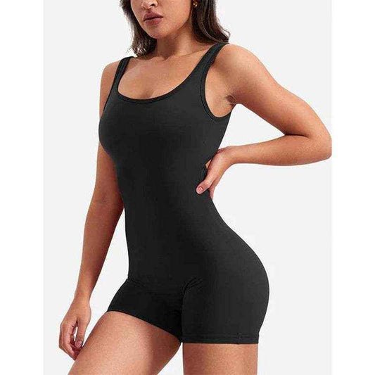 One Piece Jumpsuits for Women Tummy Control V Back
